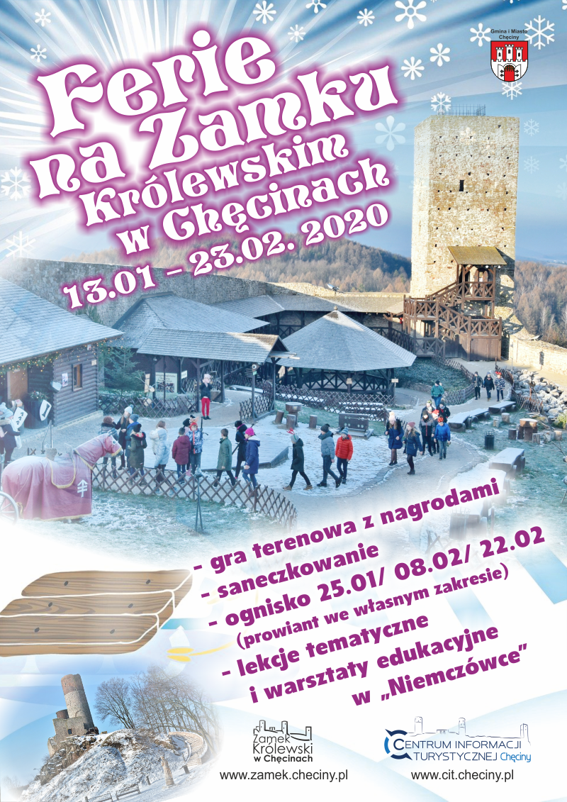 ferie zamek checiny plakat