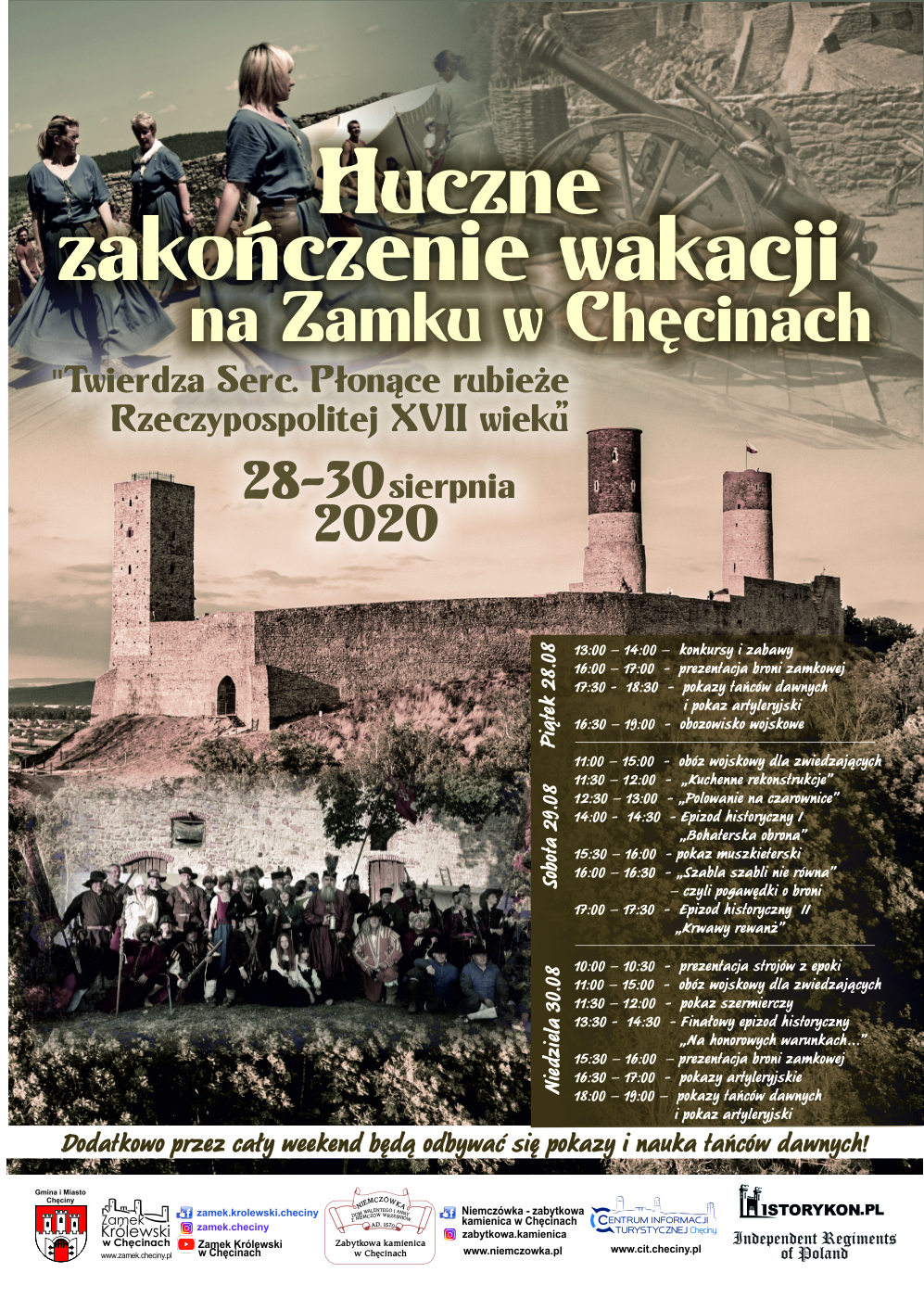 zakonczenie wakacji zamek cheiny2020