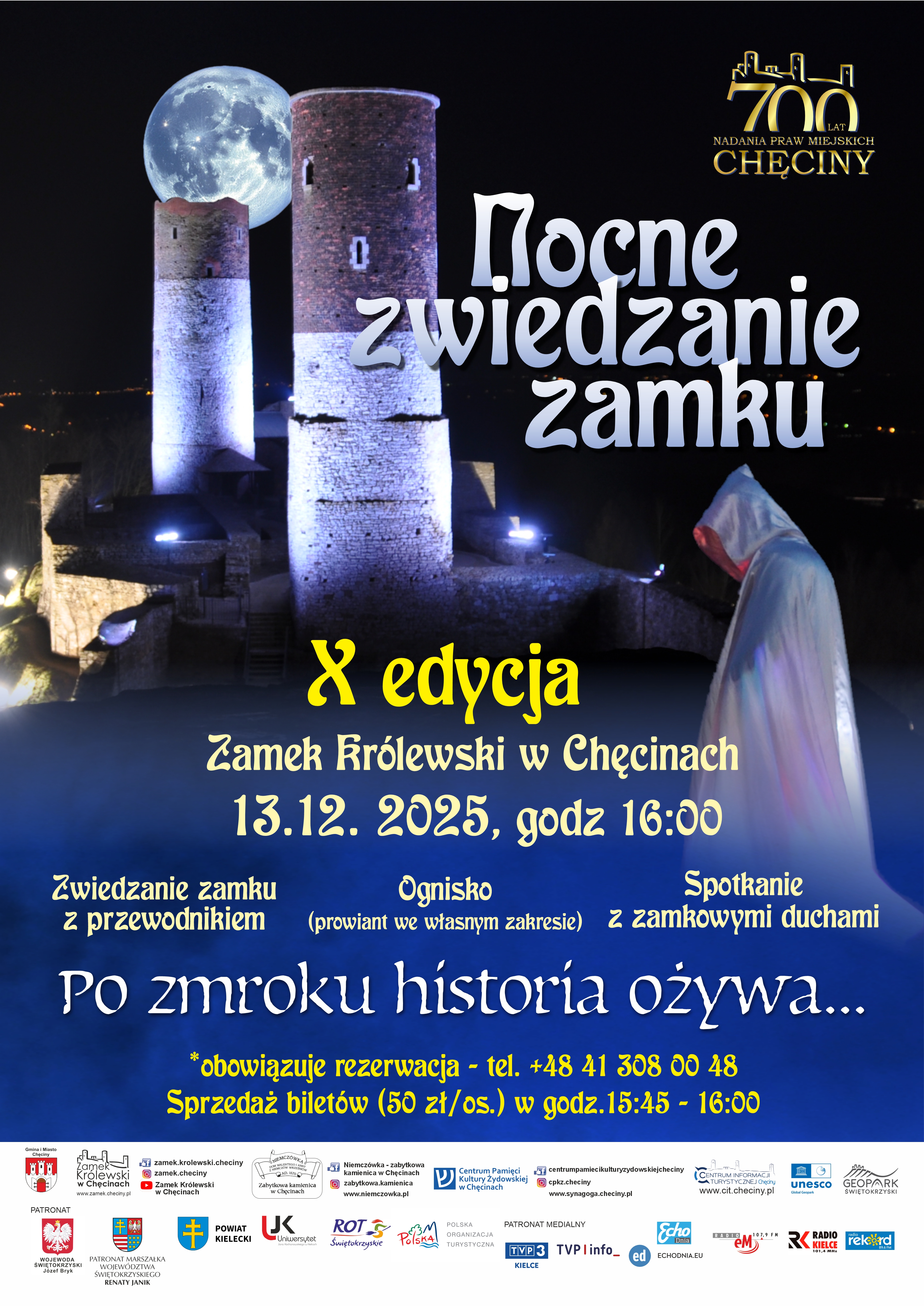 X edycja Nocnego Zwiedzania Zamku Królewskiego w Chęcinach
