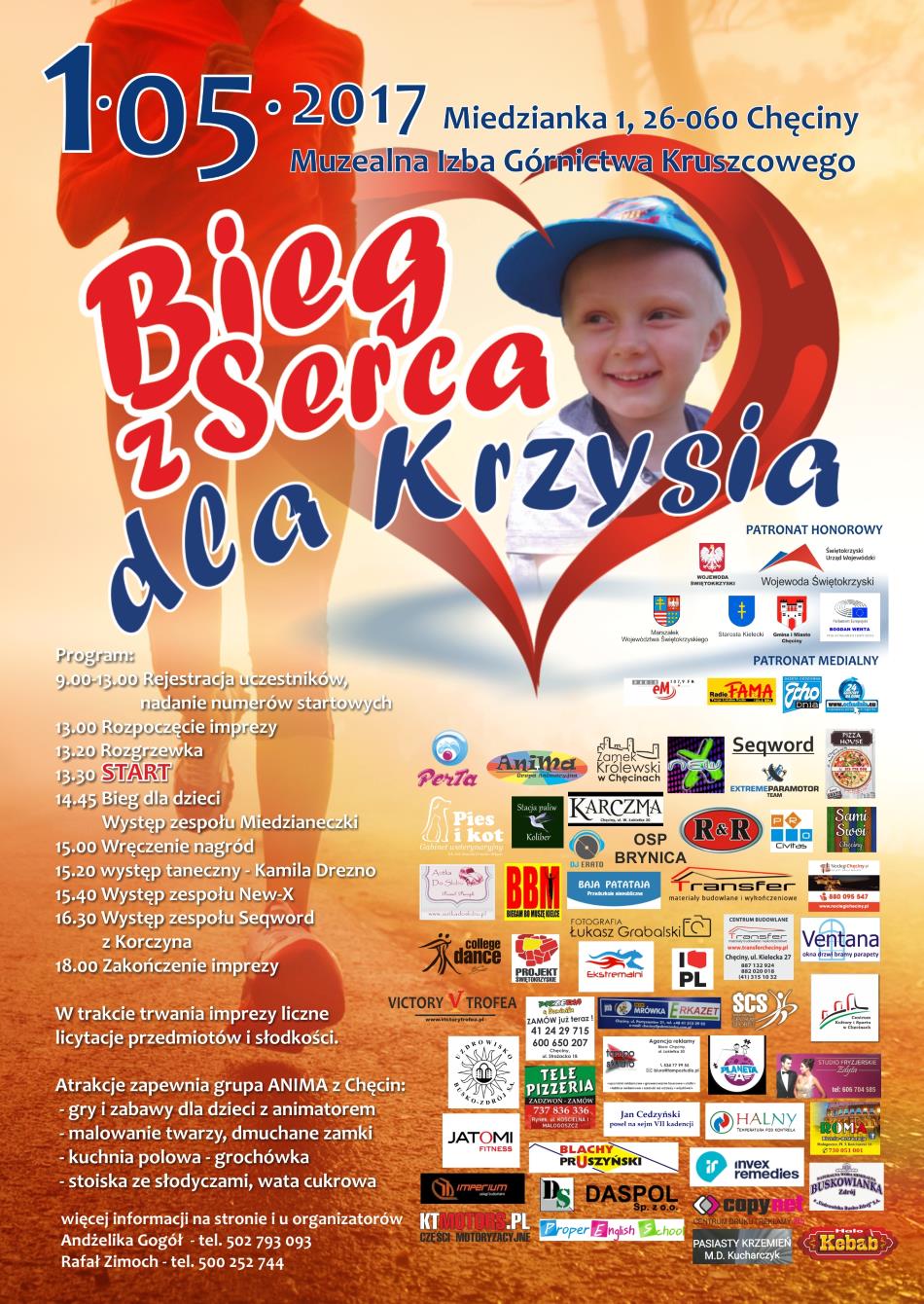 bieg dla Krzysia plakat